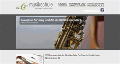 Desktop Screenshot of musikschule-dacapo.org