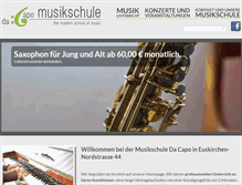 Tablet Screenshot of musikschule-dacapo.org